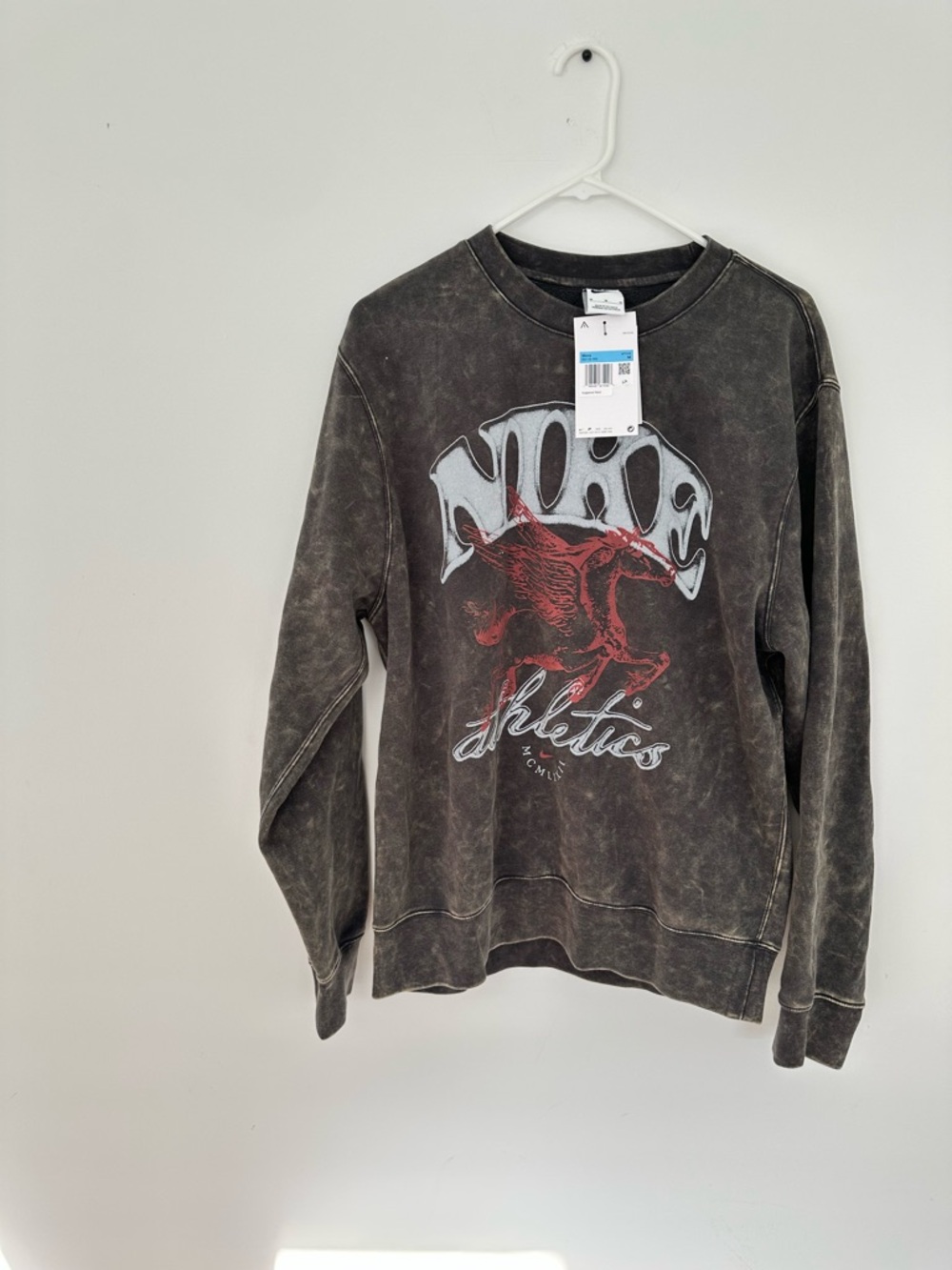 NWT Nike Sportswear Club Fleece Crew Anthracite Size M